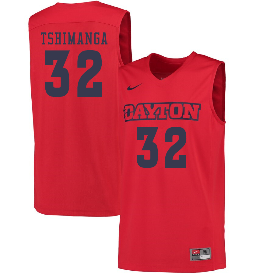 Men #32 Jordy Tshimanga Dayton Flyers College Basketball Jerseys Sale-Red - Click Image to Close